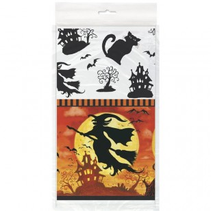 Spooky Hollow Halloween Plastic Tablecover